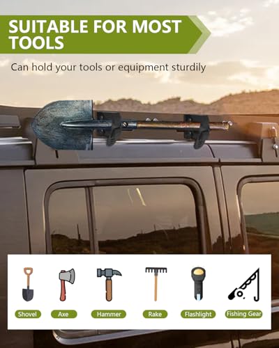 Image of 4 Pack Molle Panel Clamps, Rubber Clamp with Metal Bracket