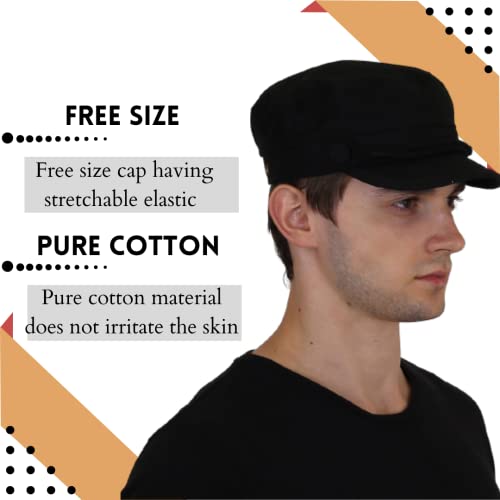 Image of NEON ROCK Men Women Stylish Dori Cap Stylish Premium Cotton Hat Cap for Summer, Winter, Spring, Autumn and All Activities, Freesize Pack of 1