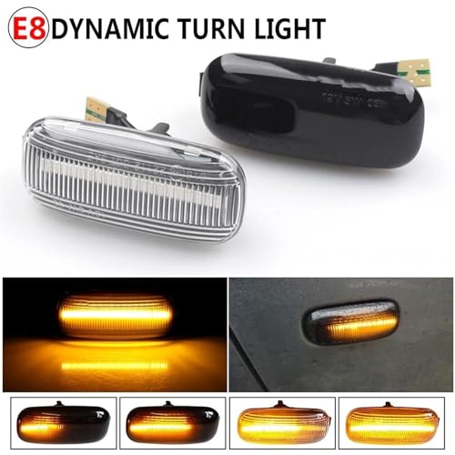 Luces LED dinámicas de posición lateral e intermitentes secuenciales para S3 S4 RS4 4
