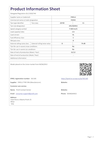 Pirelli P Zero Xl Fsl - 295/40R21 111Y - Pneumatico Estivo - 10