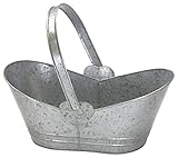 Lieferumfang: Blumentopf Korb aus Metall 1 Stück - L - 39,5cm - Schneller Versand auch ohne Prime, die durchschnittliche Lieferzeit beträgt 1-2 Tage