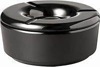 APS 83489 Windaschenbecher \CASUAL\, Ø 11,5 cm, Höhe 5 cm, Melamin, schwarz