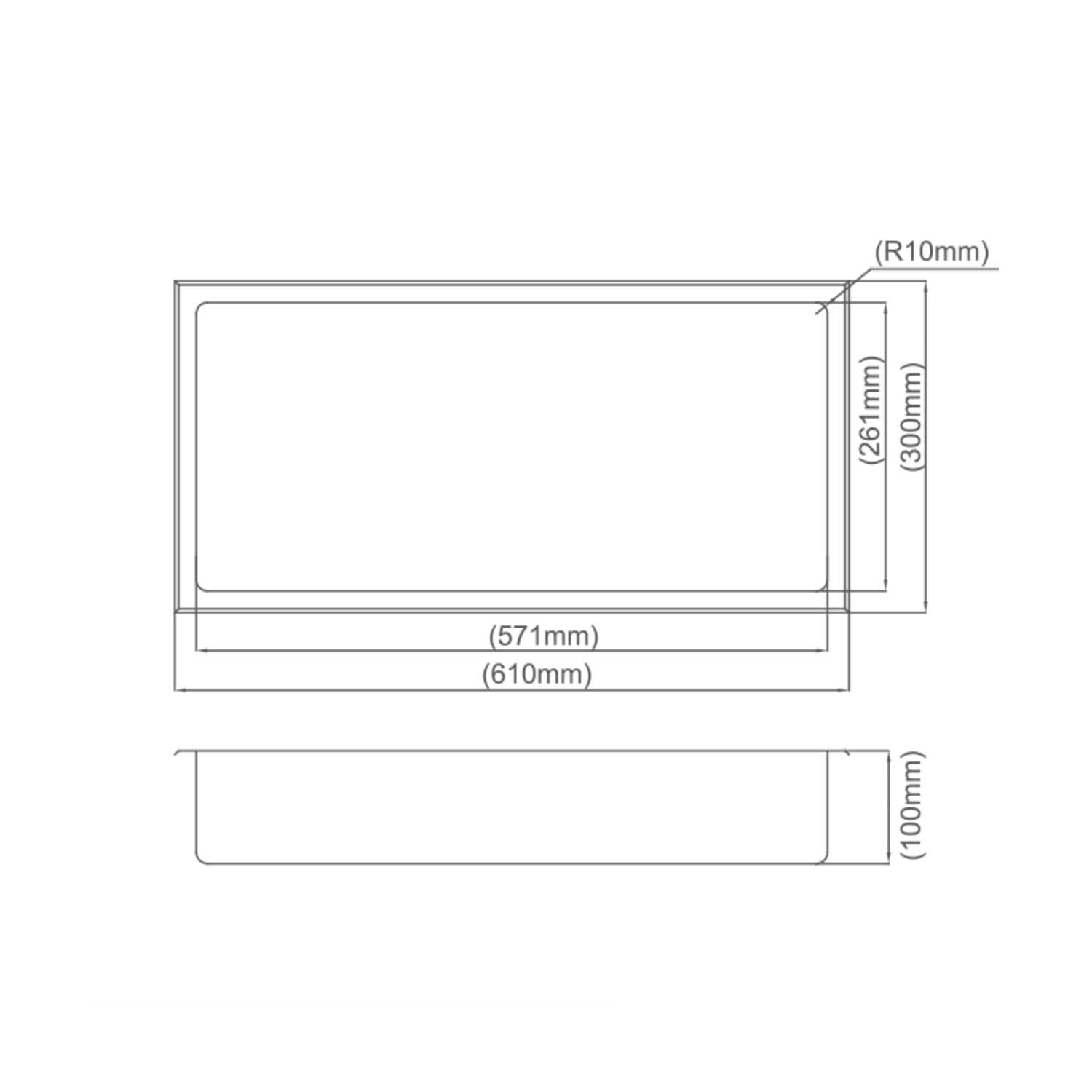 Stilform Elegante Wandnische Gebürstet (60 x 30) Duschablage Nische| Stilvolle Ablage für Badezimmer| Hochwertiges 304 Edelstahl Duschnische