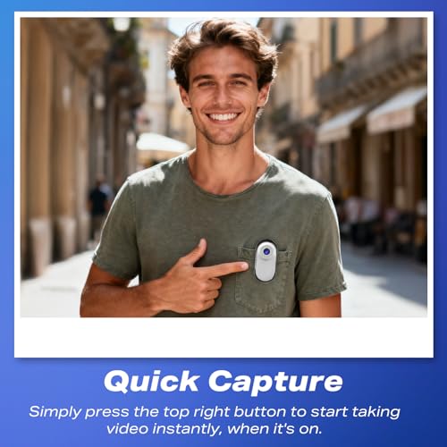 Image of Mini Body Camera【2026 Upgrade】 1080P 64GB Ultra-Light Thumb-Size Wearable Mini Camera with Adjustable Pet Collar Mounts & Handlebar Clip for Outdoor & Daily Use