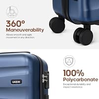 UKEIN Luggage Set with Backpack,Hardshell Carry On Luggage Airline Approved — image 4