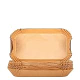 100 fogli di carta da forno monouso rettangolari grandi for friggitrice ad aria, for Ninja FG551 Foodi Smart XL 6 in 1, grill da interno