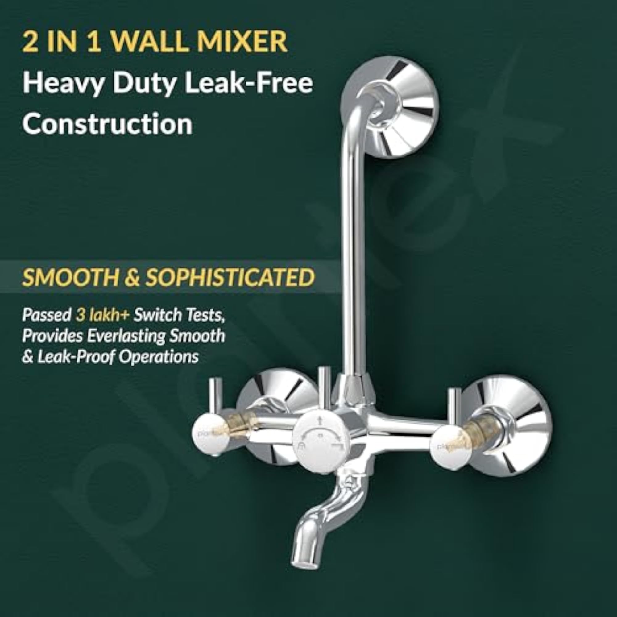 Wall Mixer for Bathroom with L-Bend Connector