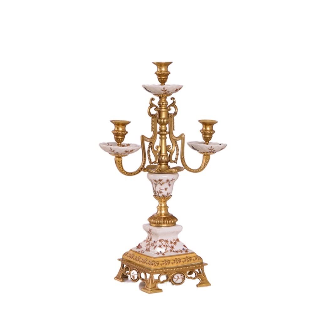 Eines B Candlestick Holders Nordic Retro Rass Candle Holder Ornaments Ceramic Rass Candle Holder Ornaments Suitable For Living Room Kitchen Dining Room Candlesticks Holders For Home Decor(B)