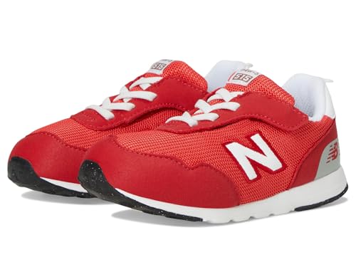 New Balance Kids 515 V1 New-b Hook and Loop Sneaker, Team Red/Blast Red, 5.5 X-Wide US Unisex Toddler
