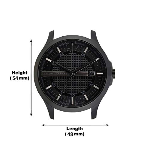 Armani Exchange Leather Analog Black Dial Men Watch - Ax2400, Black Band - Image 6