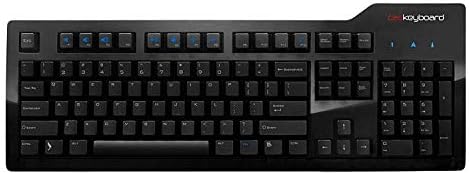 Das Keyboard Model S Professional Wired Mechanical Keyboard, Cherry MX Brown Mechanical Switches, 2-Port USB Hub, Laser Etched Keycaps (104 Keys, Black)