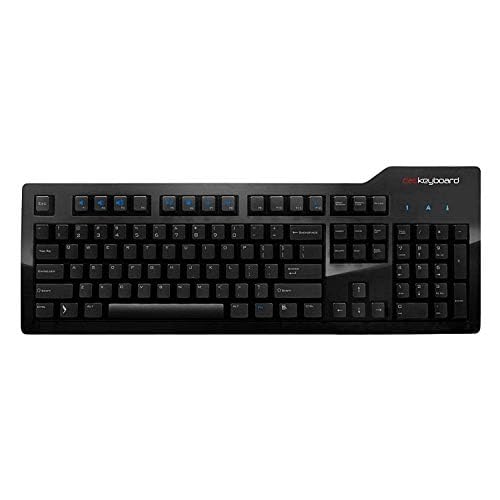 Das Keyboard Model S Professional Wired Mechanical Keyboard, Cherry MX Brown Mechanical Switches, 2-Port USB Hub, Laser Etched Keycaps (104 Keys, Black)