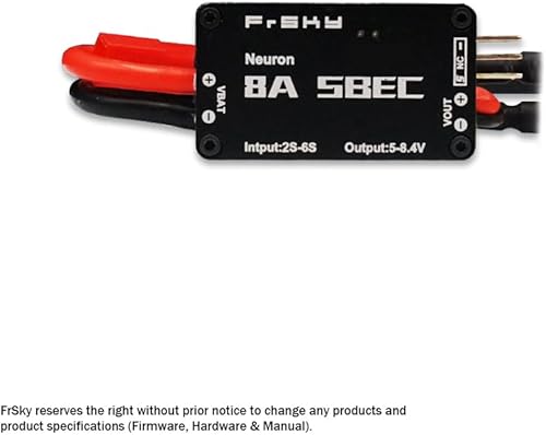 Miniatura 2 de FrSky Neuron2 80A soporte FBUS RPM Consumo de energía Temperatura entradasalida voltaje
