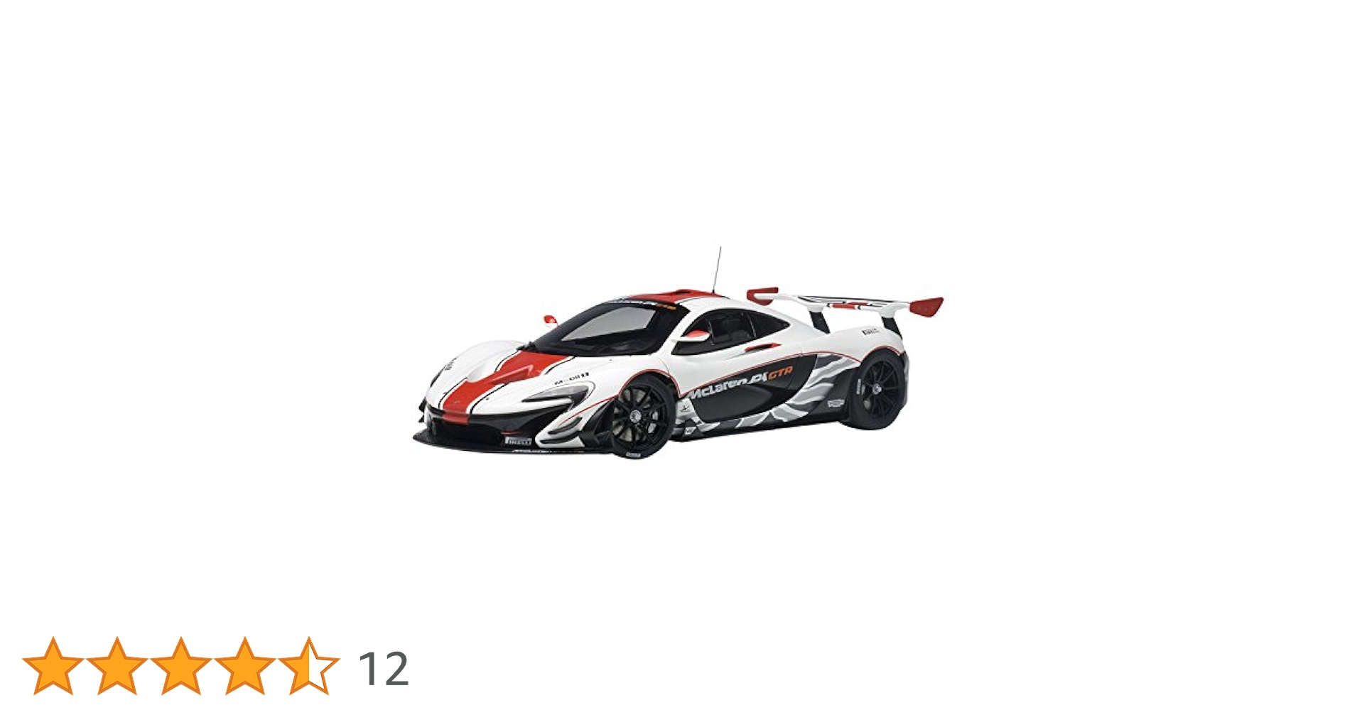 Amazon | AUTOart 1/18 マクラーレン P1 GTR ホワイト/レッド