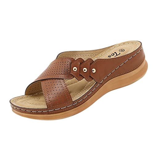 Chanclas de playa para mujer, tallas grandes, zapatillas ligeras, plataforma de moda, cómodas, verano, sandalias de mujer, cuña Cover