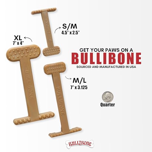 Bullibone Nylon Dog Chew Toy for Aggressive Chewers - Dental Hygiene Bone with Bacon Flavor, Durable Tough Chew Toys for Small Dogs, Indestructible Dog Bone - 2 Pack - Image 5