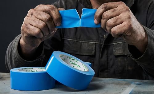 Image of 3 Pack Duct Tape Heavy Duty ,9 Mil Thickness,2 inches x 30 Yards, Waterproof Strong Adhesive Duct Tape, All-Purpose Tear by Hand for Repairs,Flexible,No Residue, DIY & Industrial Projects（Blue）