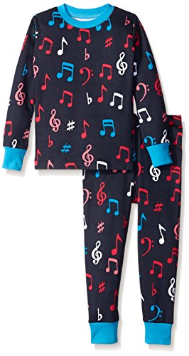 Little Blue House By Hatley Girls' Pajama Set-Colorful Music Notes
