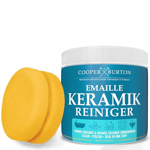 Nettoyant pour céramique, émail, porcelaine, vitrocéramique, entretien de la salle de bain pour le nettoyage et l'entretien des robinets, salle de bain, baignoire, lavabo, évier, plaque