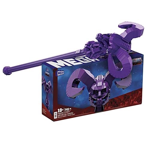 MEGA Masters of The Universe Building Set Havoc Staff with 741 Pieces 40 Inches Long for Adult Collectors