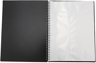 Music Sheet Folder for Musicians A4 Black with 50 Pages