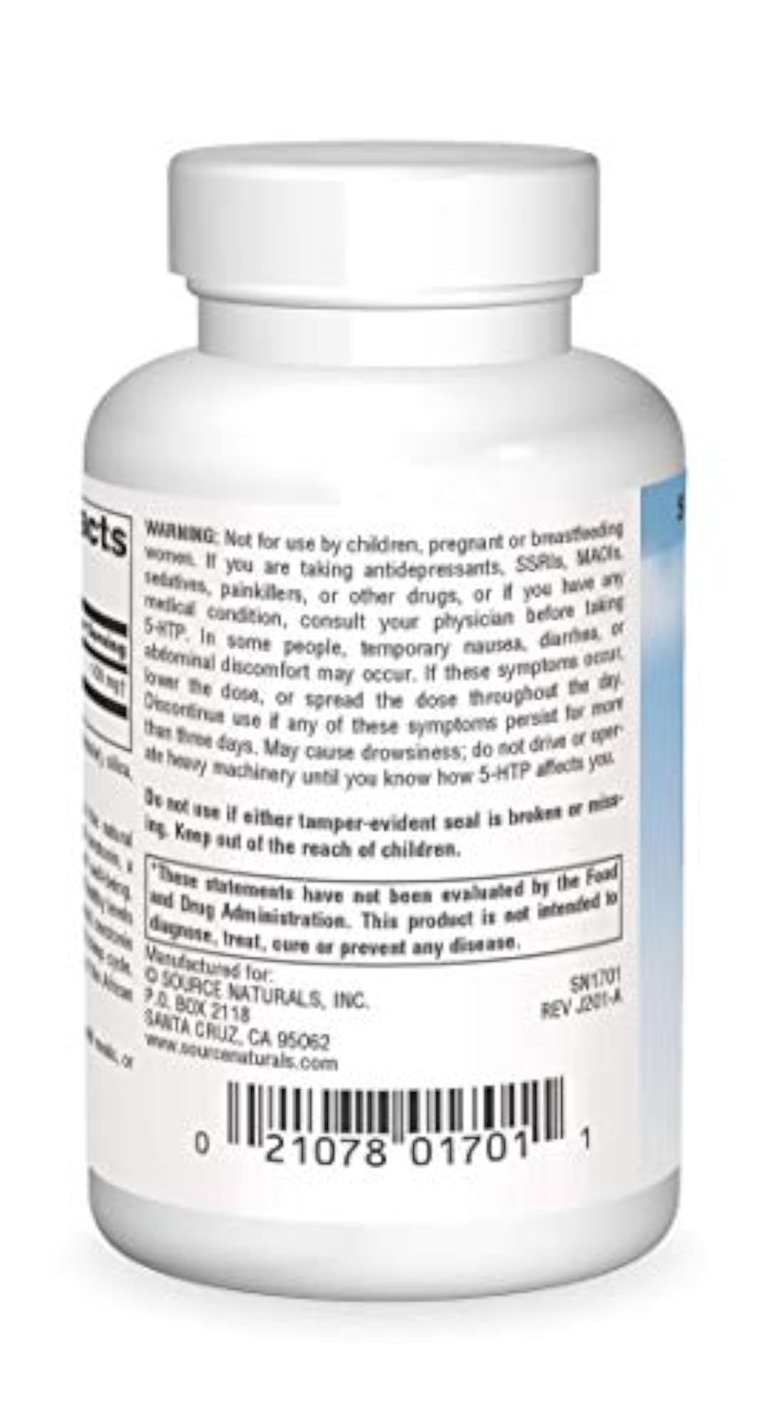 Source Naturals 5-HTP, 50mg, 60 Capsules
