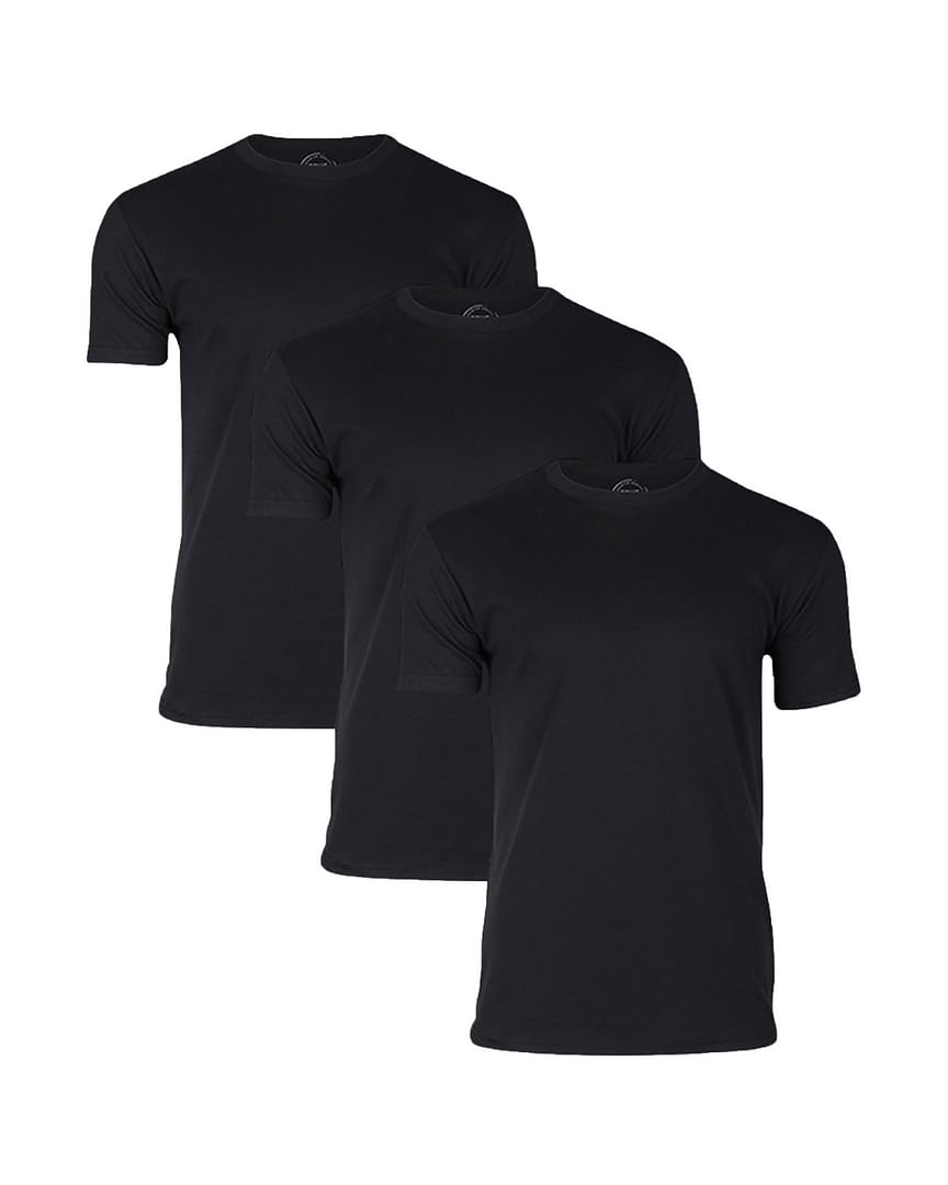 Tees 3Shirt Pack Premium Fitted Mens TShirts Crew Neck