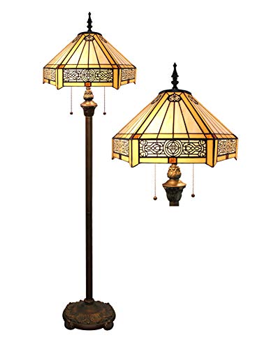 Lampada da terra Tiffany da 16 pollici Lampada da