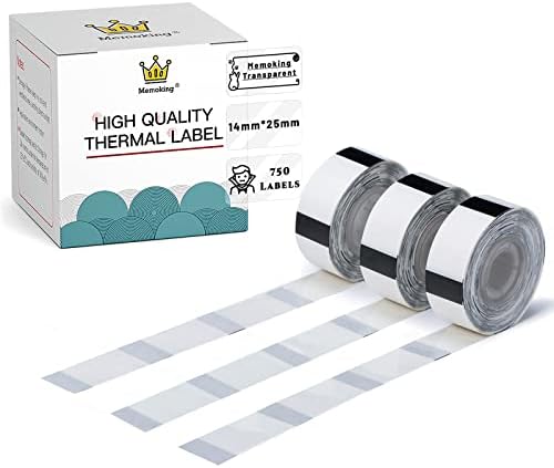 D30 Label Maker Tape - Purple, Strong-Adherence/Waterproof/Oil Proof/Scratch Resistant, 12mm*30mm, Compatible with Phomemo/Memoking D30 Label Printer, 3 Rolls