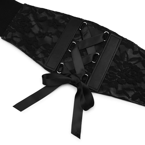 BlackButterfly 5.5 Wide Corset Waspie Elastic Lace Belt3