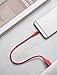 Anker Powerline+ II Lightning Cable (1ft), MFi Certified for Flawless Compatibility with iPhone 11 / XS/XS Max/XR/X / 8/8 Plus / 7/7 Plus / 6/6 Plus / 5 / 5S and More(Red)