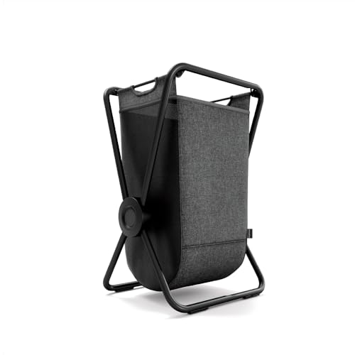 simplehuman X-Frame Hamper, Single Compartment Laundry Hamper for Bedroom Bathroom, Heavy-Gauge Steel Frame, Stain & Odor Resistant Machine Washable Bag, Easy Carry Steel Handles, Matte Black - image 1