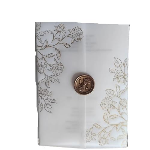 Papier vélin à motif petites roses, un écrin de tendresse pour votre mariage