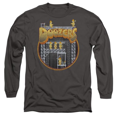T-Shirt Fraggle Rock Doozers Manches Longues Charcoal Anthracite pour Adulte