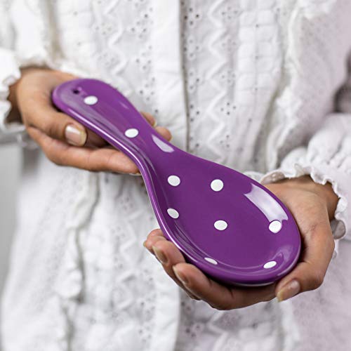 City To Cottage Spoon Rest For Stove Top, Large Ceramic Spoon Holder For Kitchen Counter, Cooking Utensil Rest For Countertop, Handcrafted Spoon Rest For Ladle, Spatula  cover