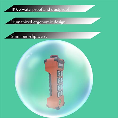 6 Button 12-65V 12V 24V Dc Electric Chain Hoist Industrial Wireless Crane Radio Remote Control Transmitter And Receiver For Truck Winch Lift Overhead Tower Bridge Crane #TOP2