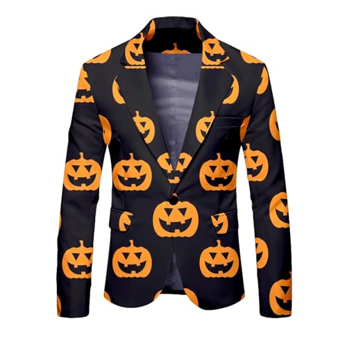 Veste de costume d'Halloween imprimé thématique coupe ajustée confort pour homme