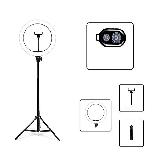 Ringlicht 33cm Selfie LED Ringlicht mit 1,6 m Stativ for Streaming Makeup Live Stand Video 13 Zoll Dimmbare Fotografie Beleuchtung (Color :