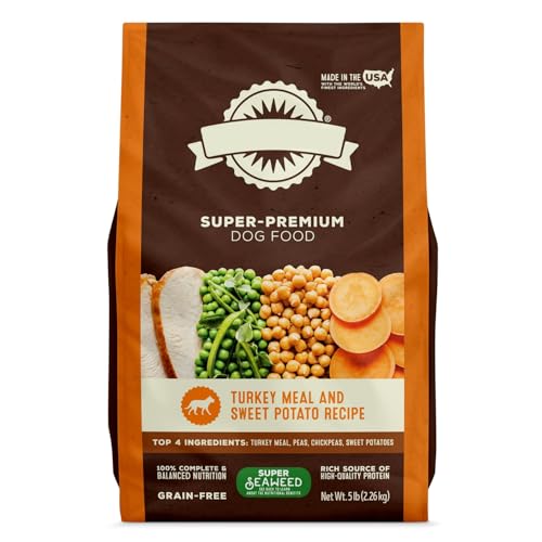 P L-RA Grain-Free Turkey Meal & Sweet Potato Recipe Dry Dog Food, 5lb Bag - Formulated to Deliver 100% Complete Nutrition with All The Vitamins and Antioxidants He Needs to Thrive