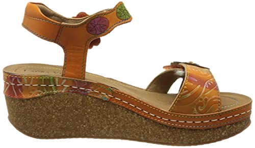 LAURA VITA Dino 02, Sandali con Zeppa. Donna