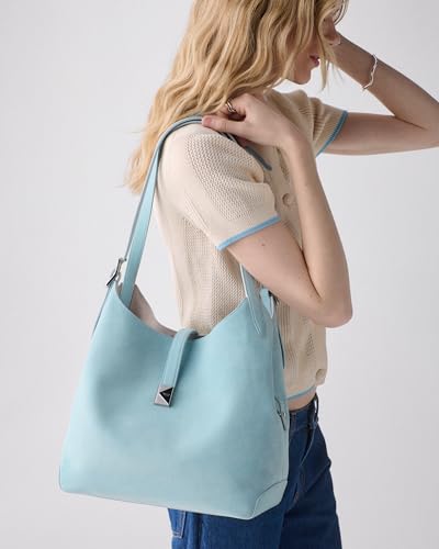 Image of kate spade new york Women's Deco Pebbled Leather Large Shoulder Bag
