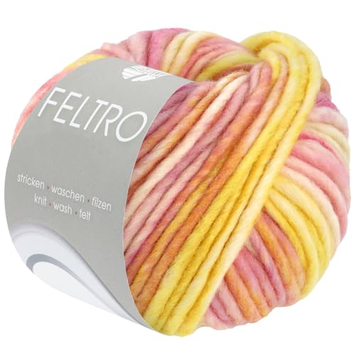 Filzwolle 100% Schurwolle – 3x100 G (300 G), Ökotex-zertifiziert, Lauflänge Ca. 100 M/100 G, Zum Filzen & Stricken