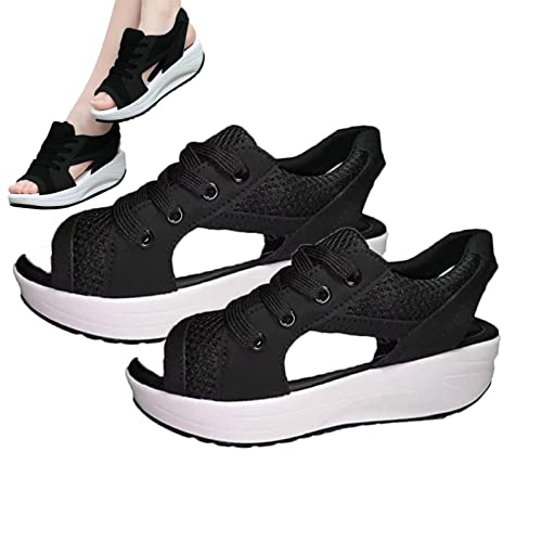 Sandálias Muffin | Sandálias de cunha confortáveis ​​para mulheres | Sandália Muffin com recorte em