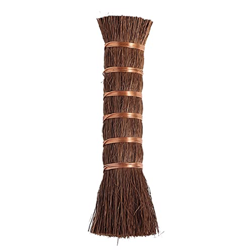 UPTALY 1 Brosse en Poils naturels de Palmier (Type G : 12 cm x 3 cm), fixée par Un Fil de cuivre, brosses à récurer Faites à la Main, Petite Brosse de Nettoyage de Cuisine, pour poêle antiadhésive Cover