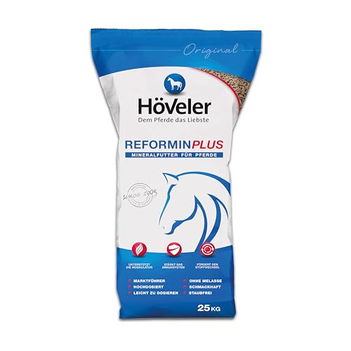 Höveler Reformin Plus 25 kg – Mineralfutter für alle Pferde – Mineralstoffe, Spurenelemente und Vitamine – optimale & bedarfsgerechte Versorgung - Mineralfuttermittel