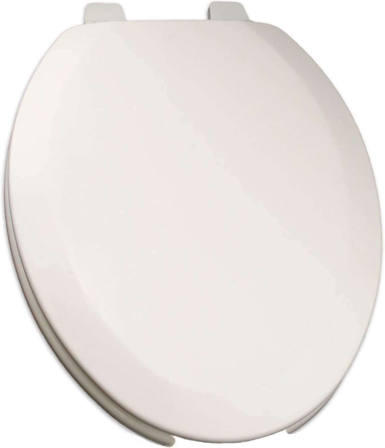 1Q1E4-00 Deluxe OFWC Molded Wood Toilet Seat with Vari-Adjust Lok-Down Hinge and Quik-Lok Mounting Hardware, Elongated, White