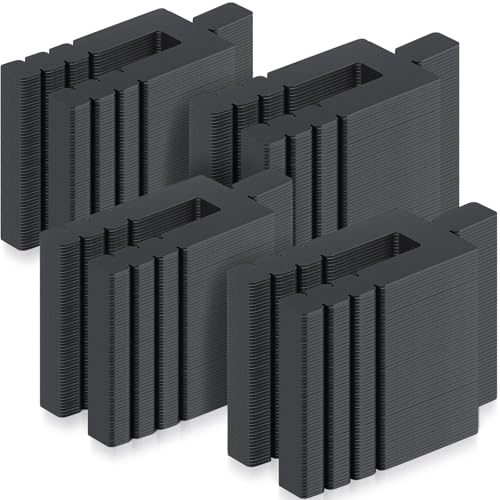 Image of 4000 Pcs 1 /16 inch x 3-1 /2 inch Stack Shims Bulk Stackable Black Shims for Windows & Doors