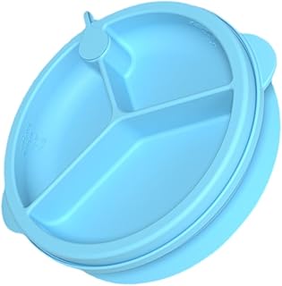 Toyvian Prato Infantil Cheio De Água Prato De Comida Para Bebê Utensílio De Silicone Resto Pratos De Jantar Para Crianças Prato De Alimentação Do Bebê Prato De Jantar Do Bebê