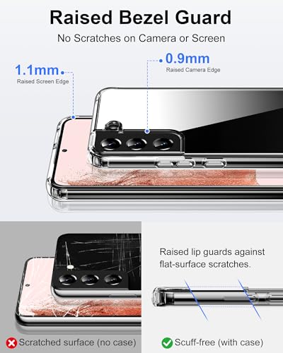 Image of HOOMIL Case for Samsung Galaxy S22 Plus, Anti-Yellowing, Crystal Clear