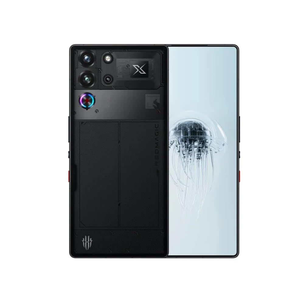 Red_Magic 10 Pro Edition - 5G - 24GB RAM, 1TB SSD Storage - Dual-Sim [Amoled 144Hz Display, with Qualcomm_Snapdragon_8 Elite Dusk Color (i.e. Transparent Dark Knight)